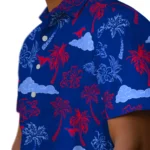 SMU Mustangs Hawaiian Shirt – Palm And Clouds