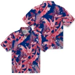 SMU Mustangs Hawaiian Shirt – Palm Leaves
