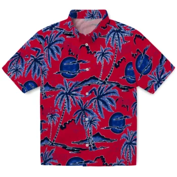 smu mustangs palm sunset hawaiian shirts best selling