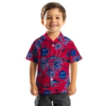 SMU Mustangs Hawaiian Shirt – Palm Sunset