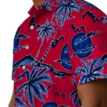 SMU Mustangs Hawaiian Shirt – Palm Sunset