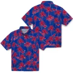 SMU Mustangs Hawaiian Shirt – Palm Tree Motif