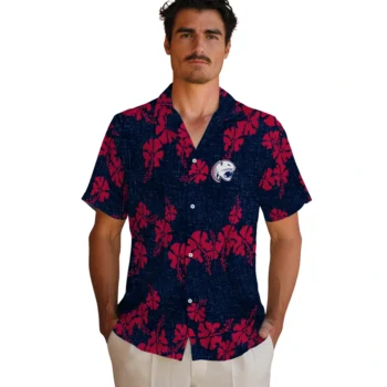 south alabama jaguars hibiscus petals blue hawaiian shirts fashion forward