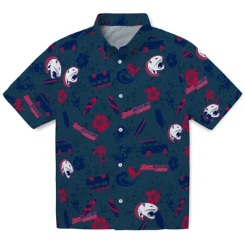 south alabama jaguars beach vibe navy hawaiian shirts best selling