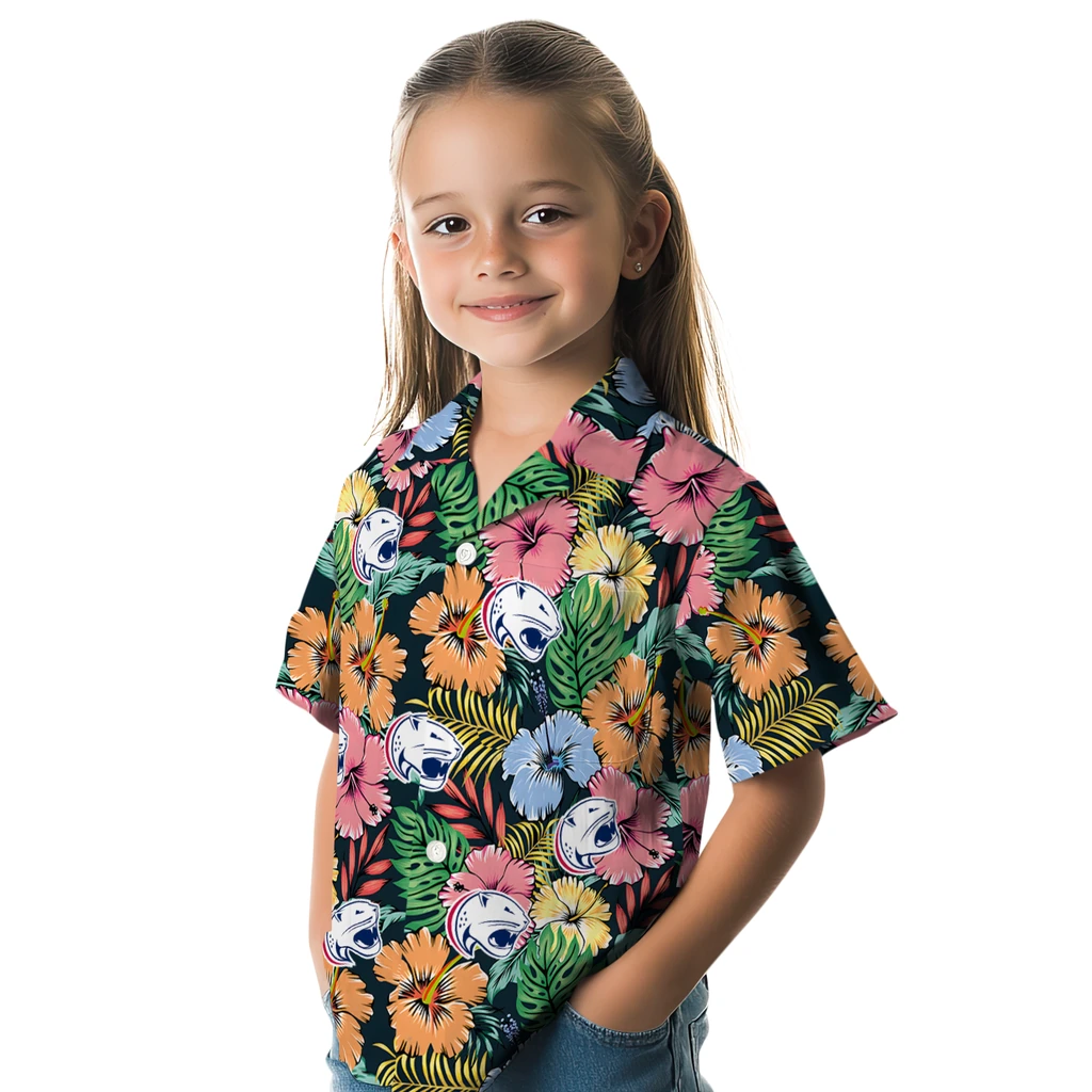 South Alabama Jaguars Hawaiian Shirt - Brilliant Hibiscus Garden south alabama jaguars brilliant hibiscus garden hawaiian shirts premium grade