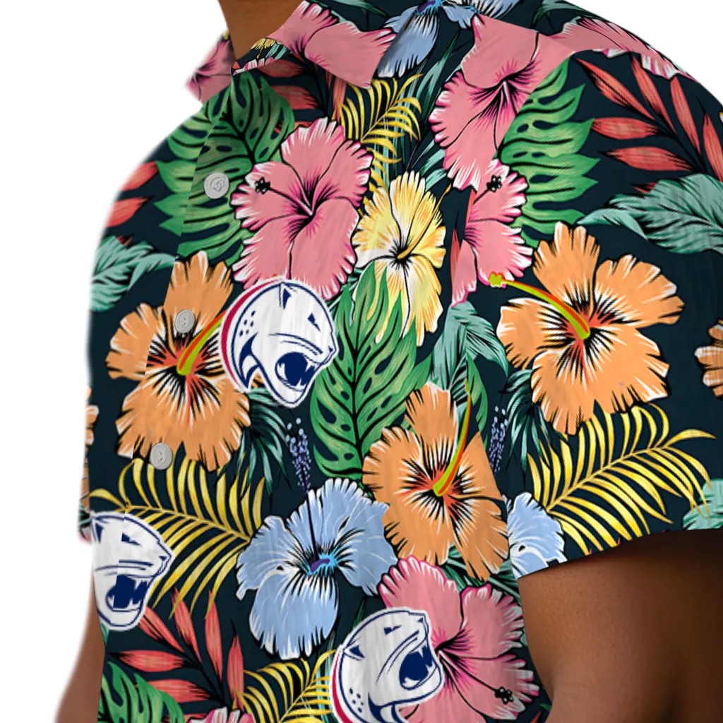 South Alabama Jaguars Hawaiian Shirt - Brilliant Hibiscus Garden south alabama jaguars brilliant hibiscus garden hawaiian shirts trendy
