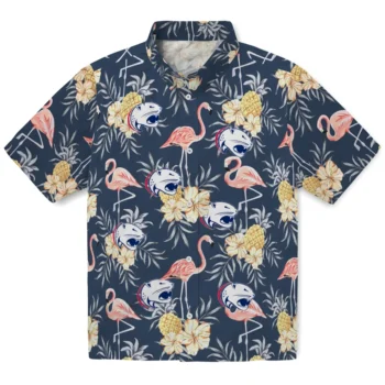 south alabama jaguars flamingo hibiscus navy hawaiian shirts best selling