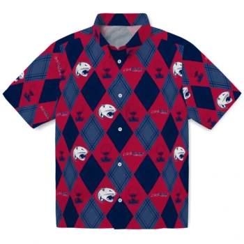 south alabama jaguars balloon plaid blue hawaiian shirts best selling