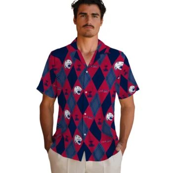 south alabama jaguars balloon plaid blue hawaiian shirts fashion forward