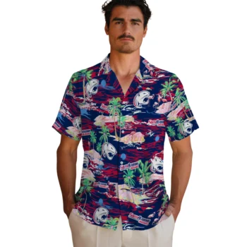 south alabama jaguars flamingo retreat blue hawaiian shirts fashion forward