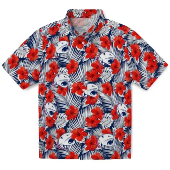 south alabama jaguars hibiscus fiesta red royal blue hawaiian shirts best selling