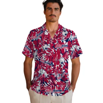 south alabama jaguars hibiscus overlay hawaiian shirts fashion forward