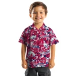 South Alabama Jaguars Hawaiian Shirt – Hibiscus Overlay