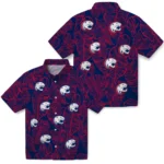 South Alabama Jaguars Hawaiian Shirt – Leaf Outline