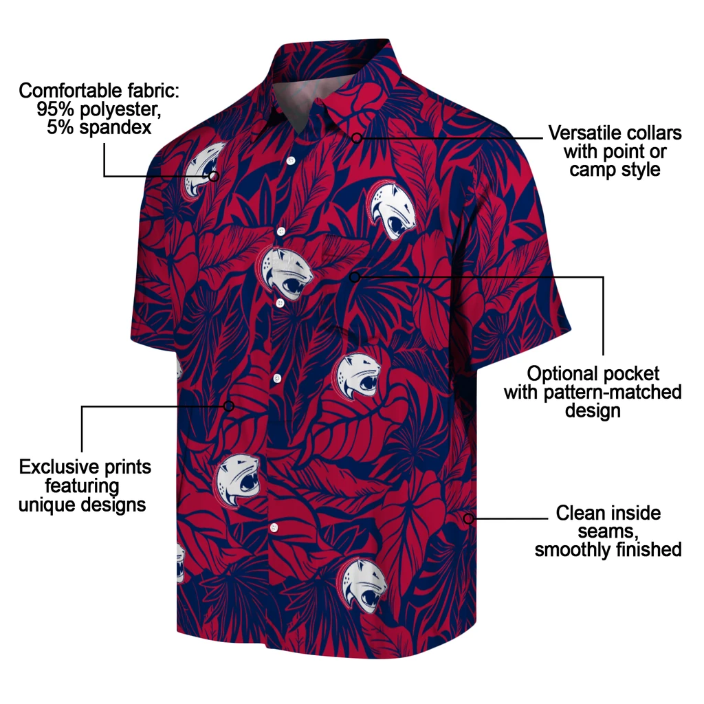 South Alabama Jaguars Hawaiian Shirt - Monstera Layer south alabama jaguars monstera layer blue hawaiian shirts new arrival