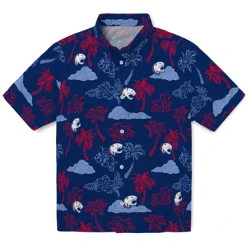 south alabama jaguars palm and clouds blue hawaiian shirts best selling