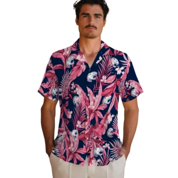 south alabama jaguars palm leaves blue hawaiian shirts fashion forward