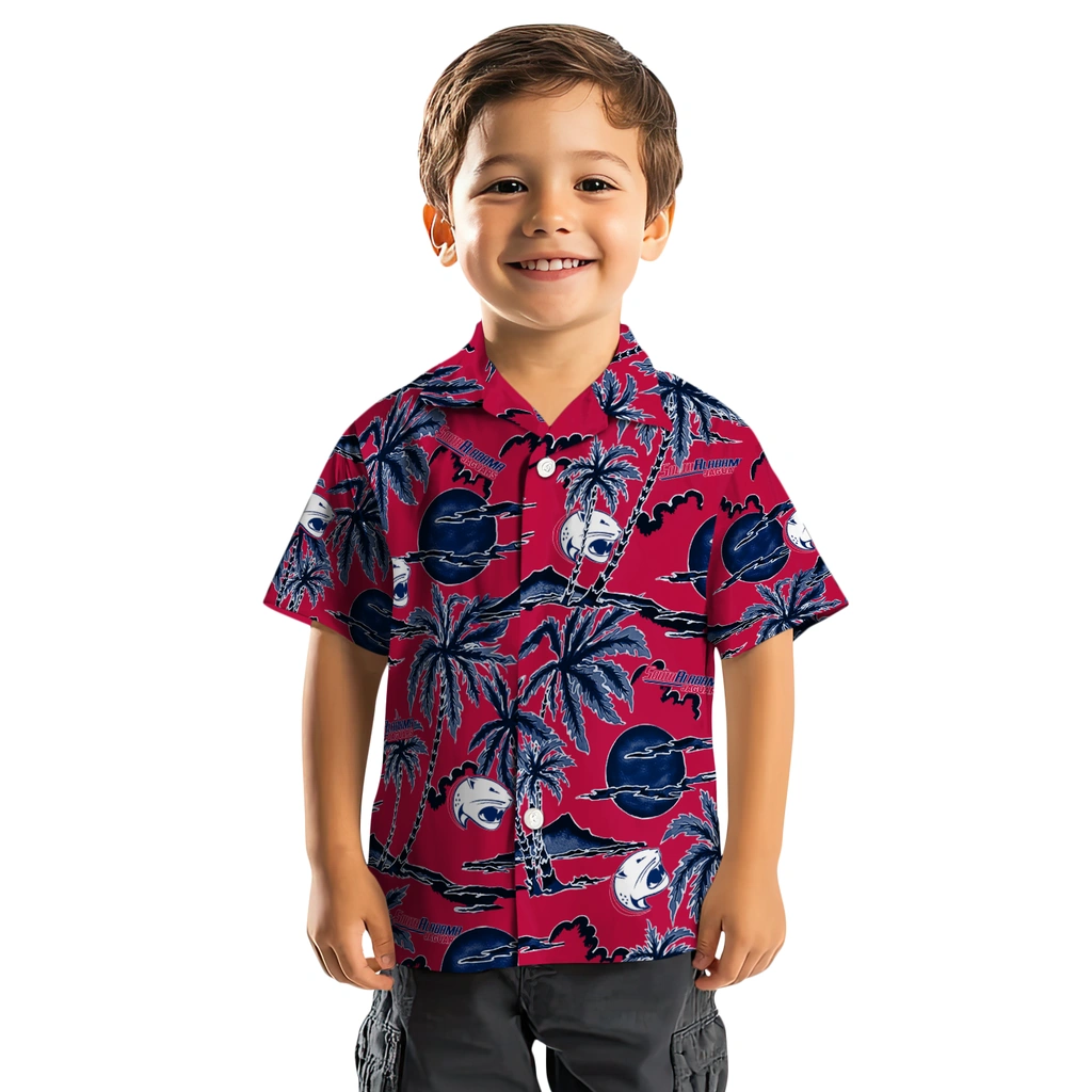 South Alabama Jaguars Hawaiian Shirt - Palm Sunset south alabama jaguars palm sunset hawaiian shirts top rated