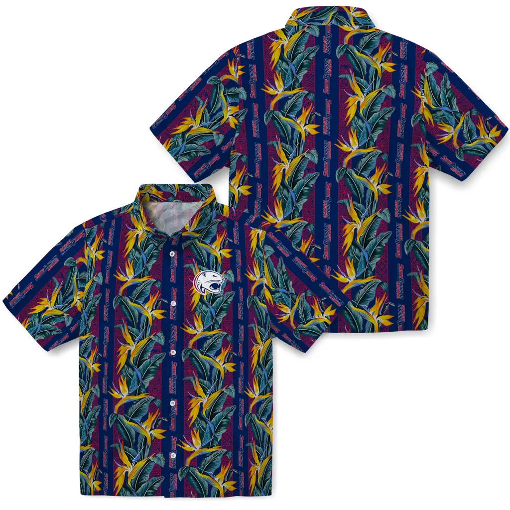 South Alabama Jaguars Hawaiian Shirt - Paradise Vines south alabama jaguars paradise vines blue hawaiian shirts high quality
