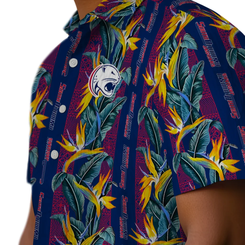 South Alabama Jaguars Hawaiian Shirt - Paradise Vines south alabama jaguars paradise vines blue hawaiian shirts trendy