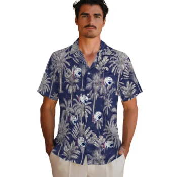 south alabama jaguars palm shadows blue hawaiian shirts fashion forward