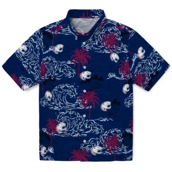south alabama jaguars wave palm blue hawaiian shirts best selling