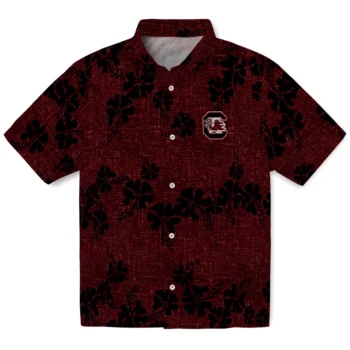 south carolina gamecocks hibiscus petals garnet hawaiian shirts best selling