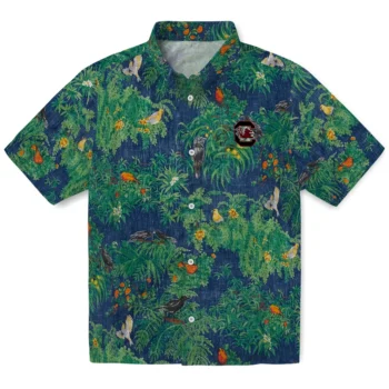 south carolina gamecocks bird canopy green hawaiian shirts best selling