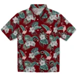 South Carolina Gamecocks Hawaiian Shirt – Flamingo and Hibiscus