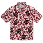 South Carolina Gamecocks Hawaiian Shirt – Hibiscus Motif