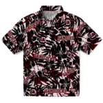 South Carolina Gamecocks Hawaiian Shirt – Hibiscus Overlay