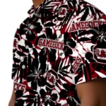 South Carolina Gamecocks Hawaiian Shirt – Hibiscus Overlay