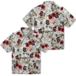 South Carolina Gamecocks Hawaiian Shirt – Hibiscus Seaside