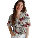 South Carolina Gamecocks Hawaiian Shirt – Hibiscus Seaside