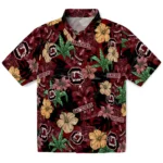South Carolina Gamecocks Hawaiian Shirt – Hibiscus Tiki Jungle