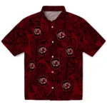 South Carolina Gamecocks Hawaiian Shirt – Leaf Outline