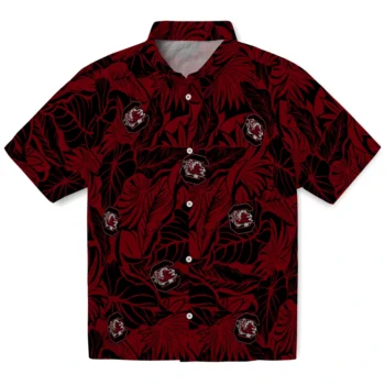south carolina gamecocks monstera layer garnet hawaiian shirts best selling
