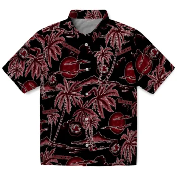 south carolina gamecocks palm sunset hawaiian shirts best selling