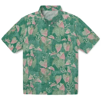 south florida bulls anthurium overlay green hawaiian shirts best selling
