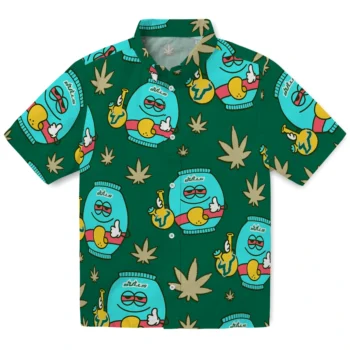 south florida bulls bong smile green hawaiian shirts best selling