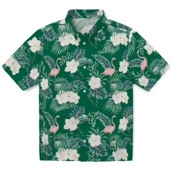 south florida bulls flamingo palms green hawaiian shirts best selling