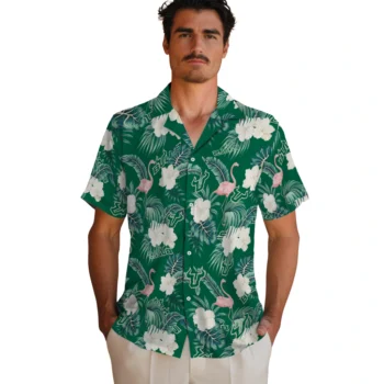 south florida bulls flamingo palms green hawaiian shirts fashion forward
