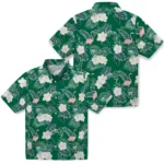 South Florida Bulls Hawaiian Shirt – Flamingo and Hibiscus