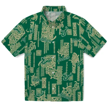 south florida bulls turtle lines green hawaiian shirts best selling
