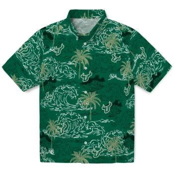 south florida bulls wave palm green hawaiian shirts best selling