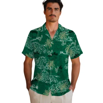 south florida bulls wave palm green hawaiian shirts fashion forward