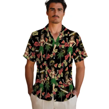 southern miss golden eagles hawaiian girls design black hawaiian shirts fashion forward