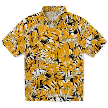 southern miss golden eagles hibiscus overlay hawaiian shirts best selling
