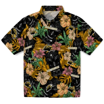southern miss golden eagles tiki jungle black hawaiian shirts best selling