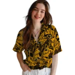 Southern Miss Golden Eagles Hawaiian Shirt – Monstera Layer